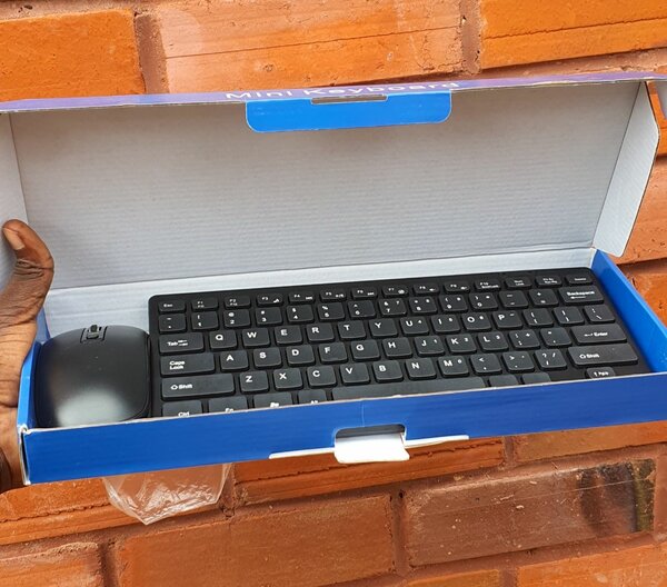 Wireless Keyboard and Mouse.