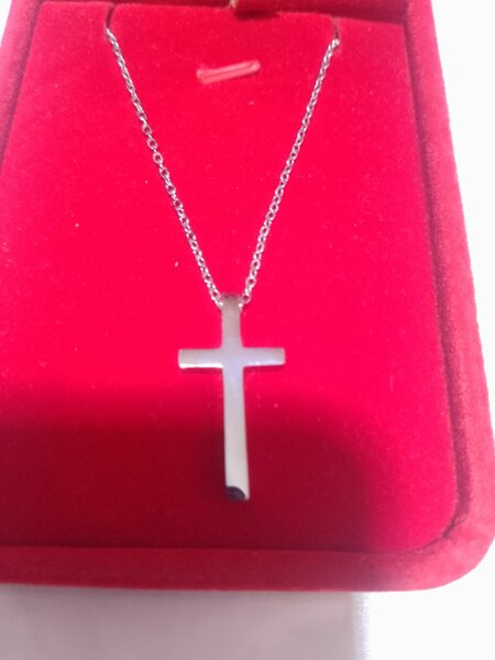Elegant Silver Cross Necklace