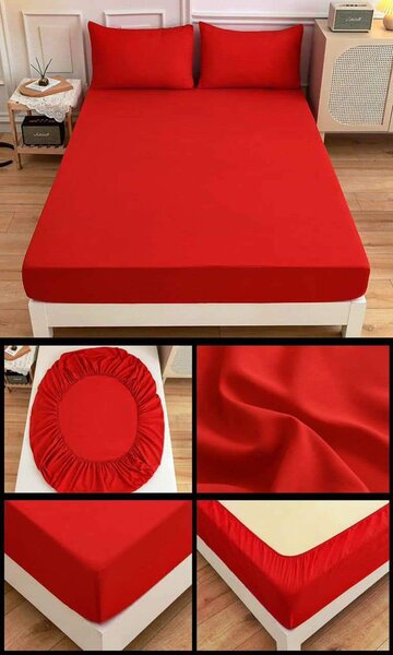 Drap de lit 2 places couleur unique