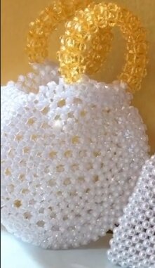 Handmade bag white