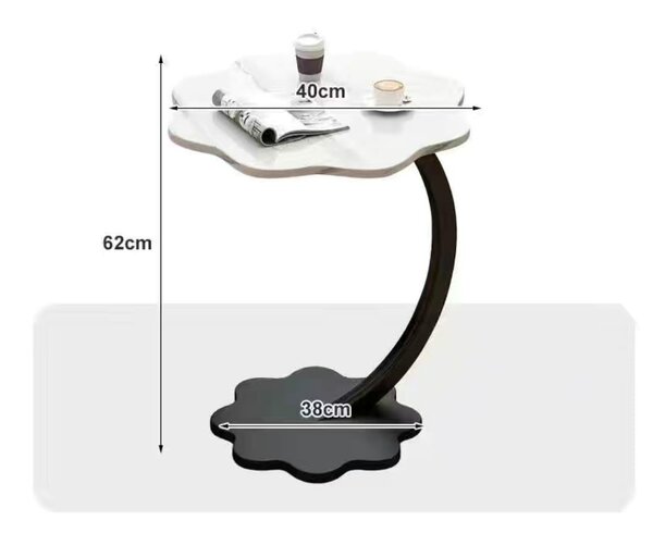 Table d'appoint design fleur