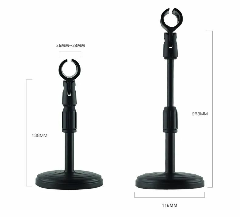 Microphone and Smartphone table Stand Holder