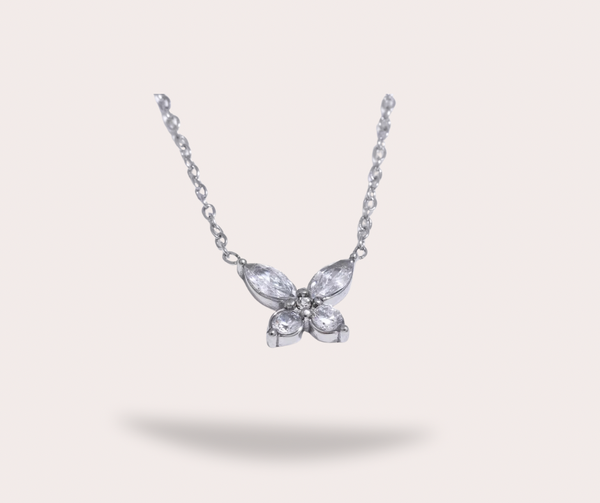 Collier Papillon Argent Éclatant