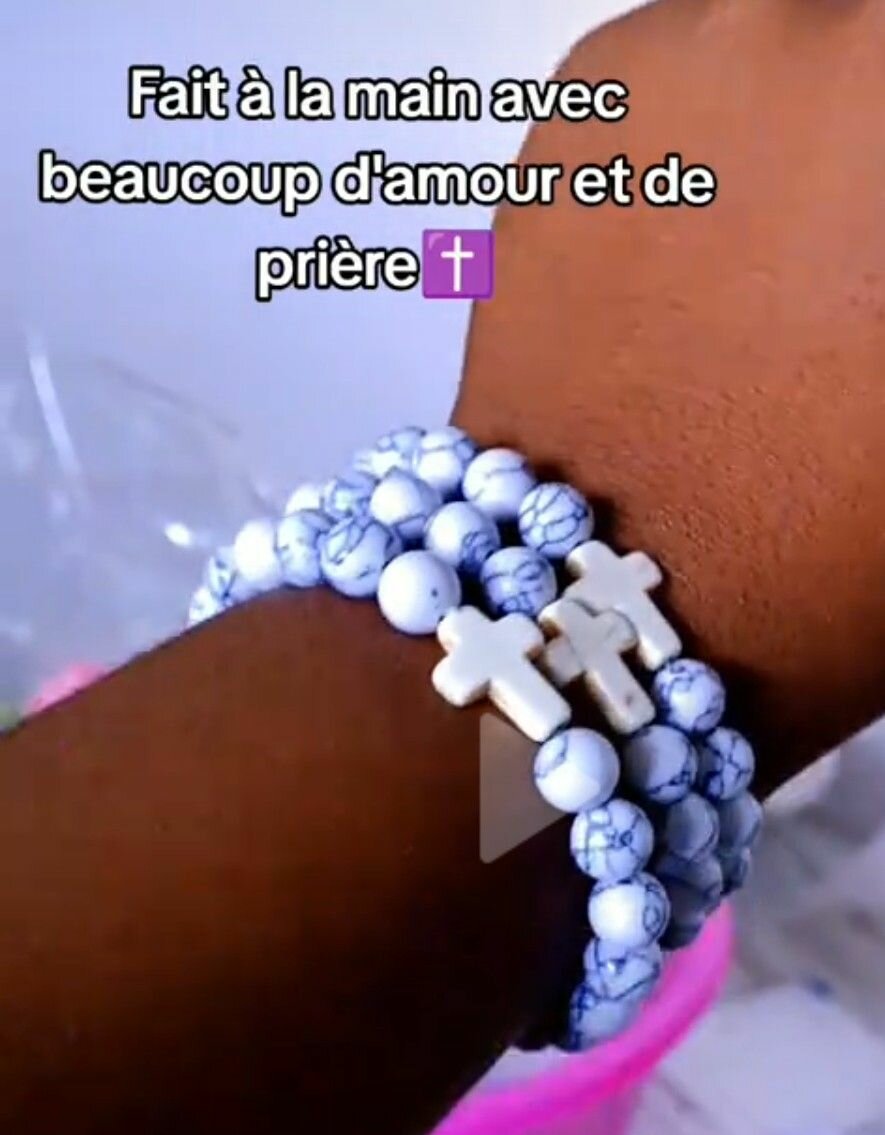 Bracelet chapelet perles