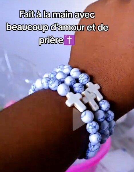 Bracelet chapelet perles