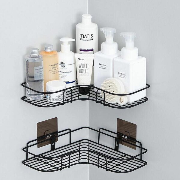 Étagère d'angle de salle de bain