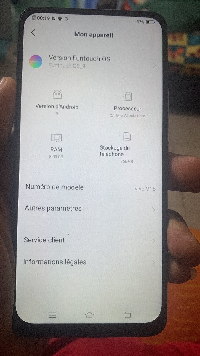 Téléphone portable vivo v15
