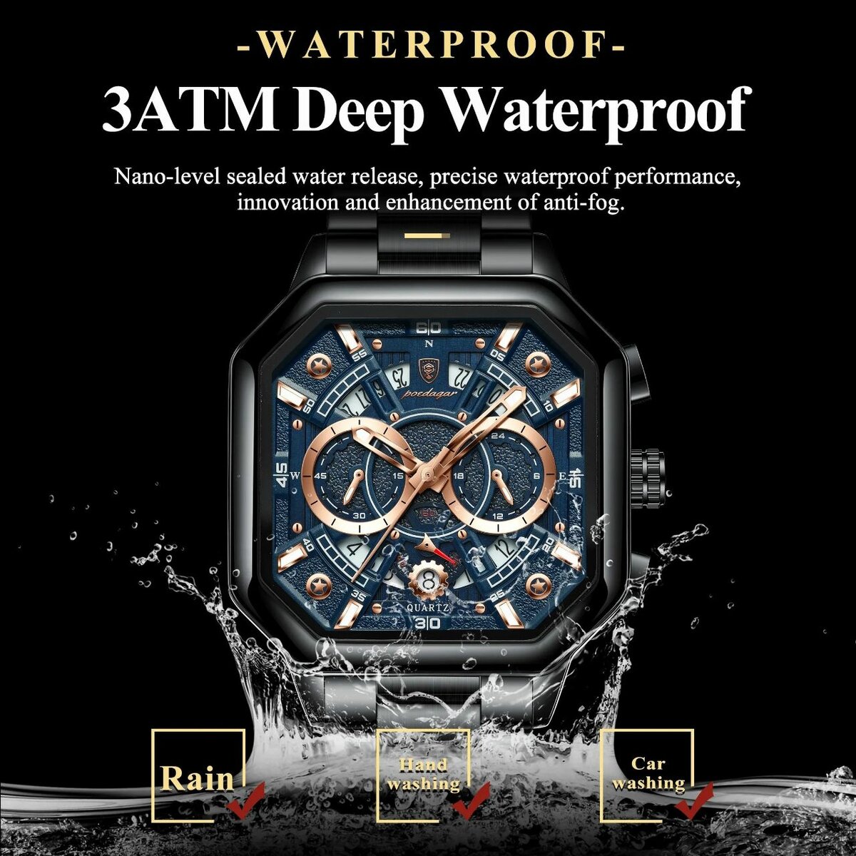Montre Homme Poedagar Quartz