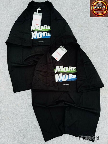 T-shirt noir "More"