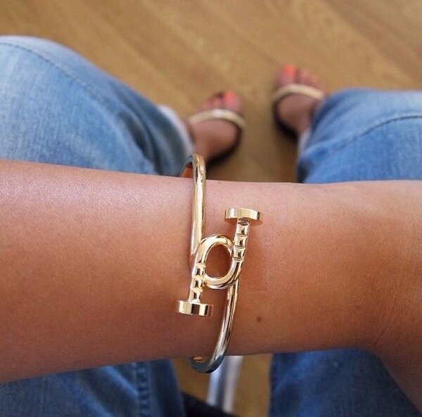 Bracelet doré acier