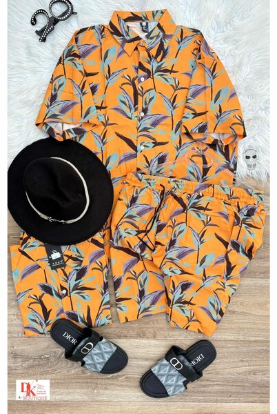 Pyjama d'été imprimé coloré