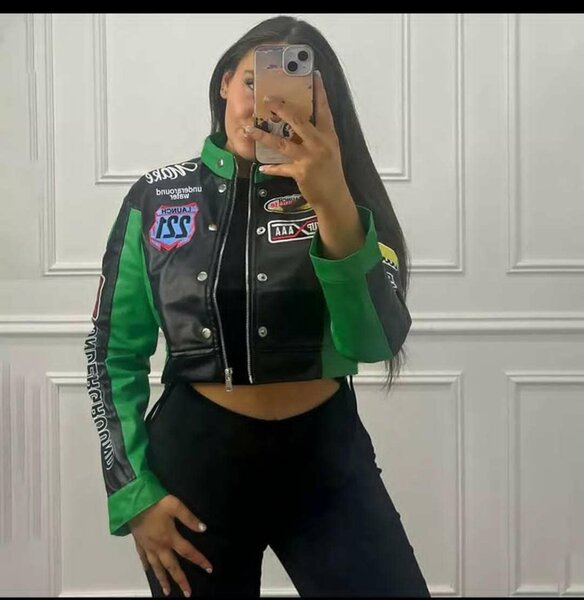 Veste Cuir Femme Style Motard