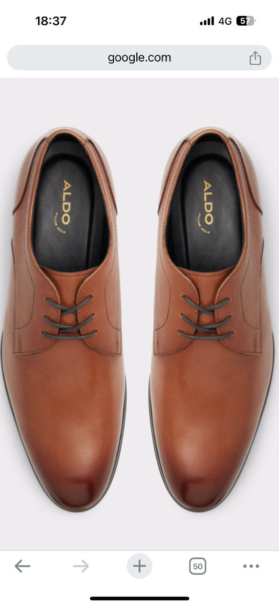 Chaussures habillées en cuir marron