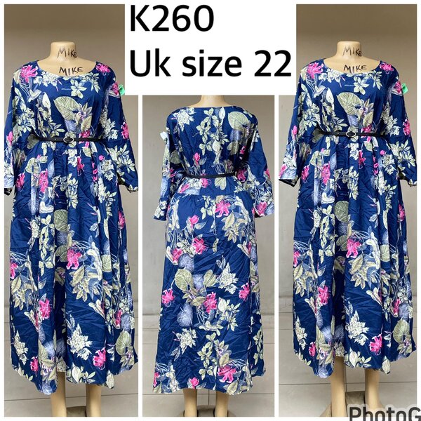 blue floral dress