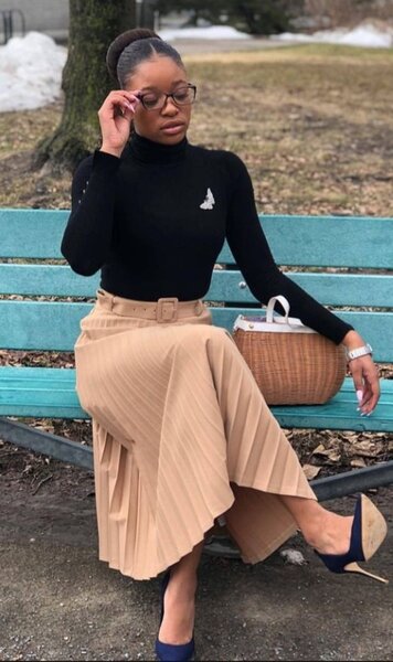 Pleated skirt