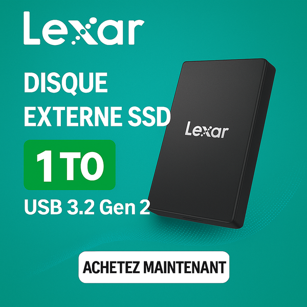 Lexar SSD Externe 1To USB 3.2