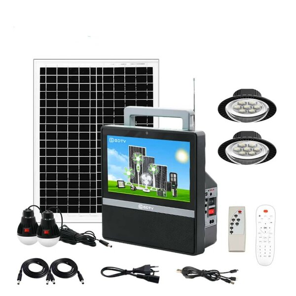 Tv solaire rechargeable 10"