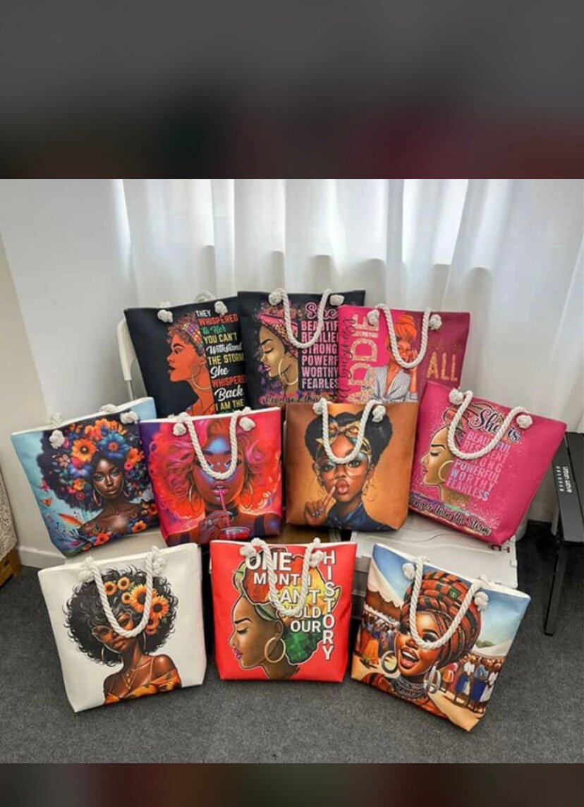 Sac cabas imprimé artistique