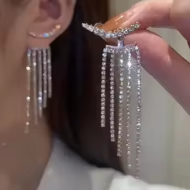 Silver earring