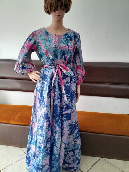 Robe maxi imprimée élégante