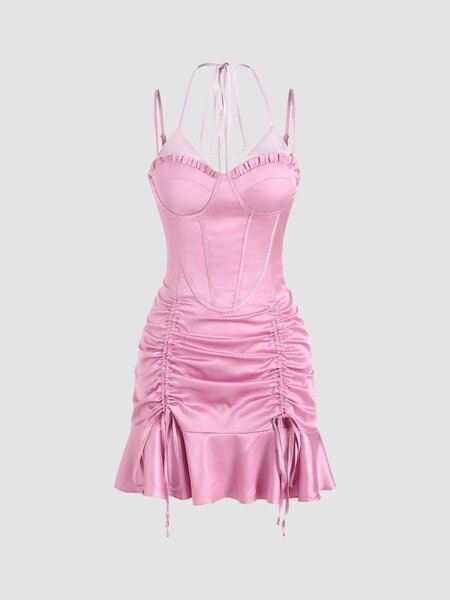 Robe en Satin et Hervé leger