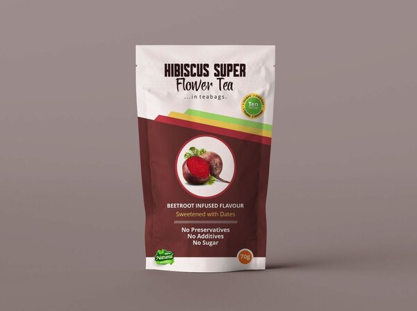 Hibiscus tea .