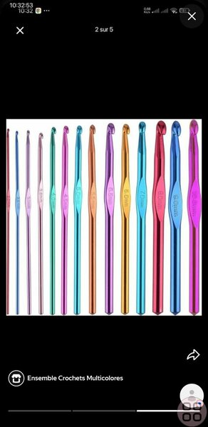 Colorful Crochet Hook Set