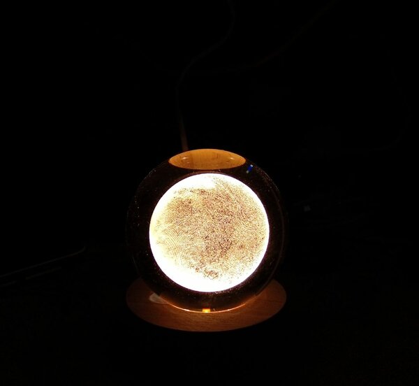 Crystal ball moon design