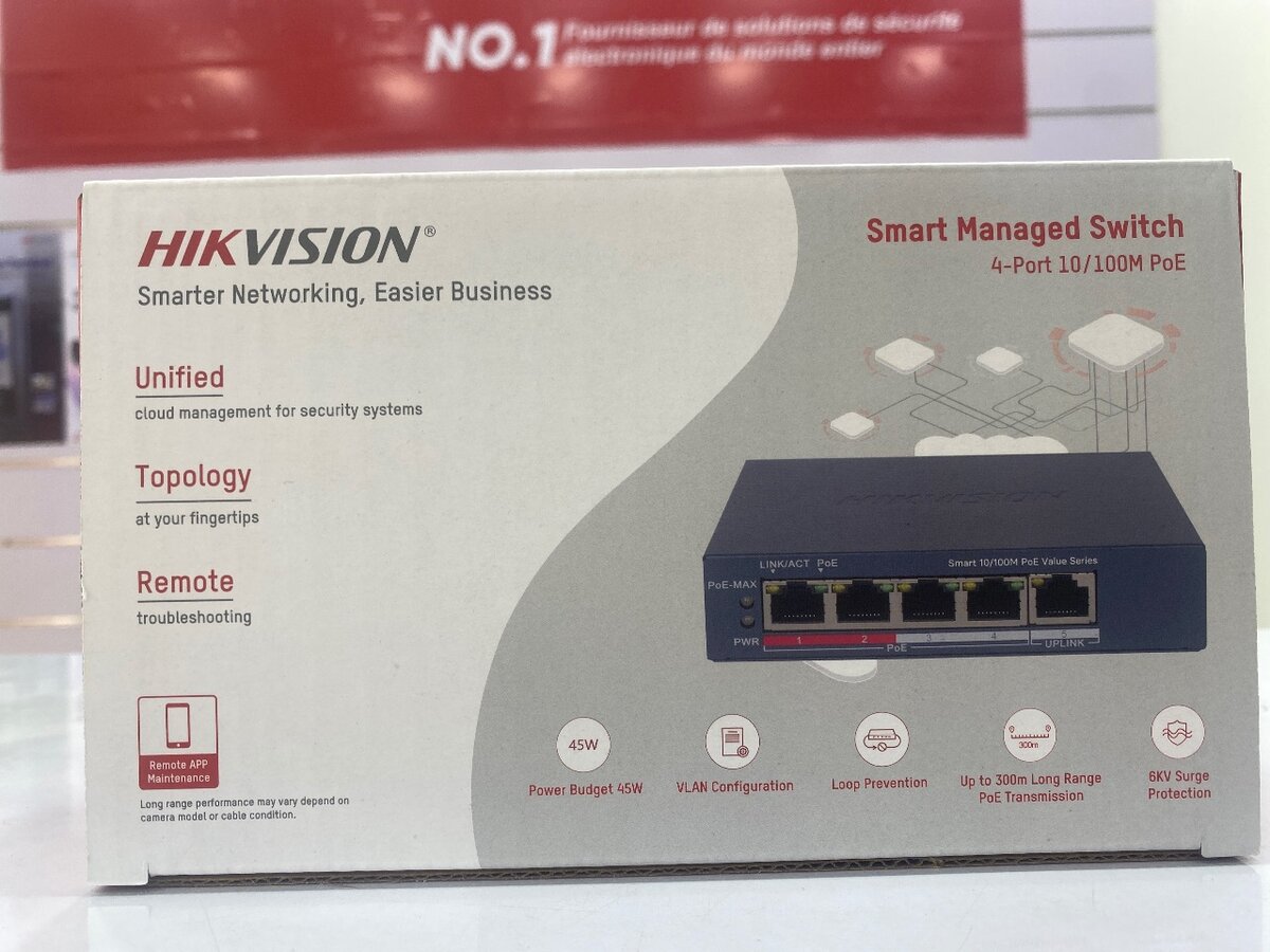 Switch 4 ports PoE