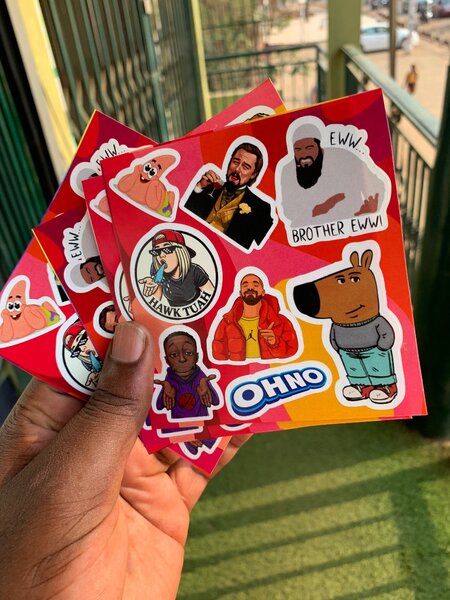 Laptop stickers