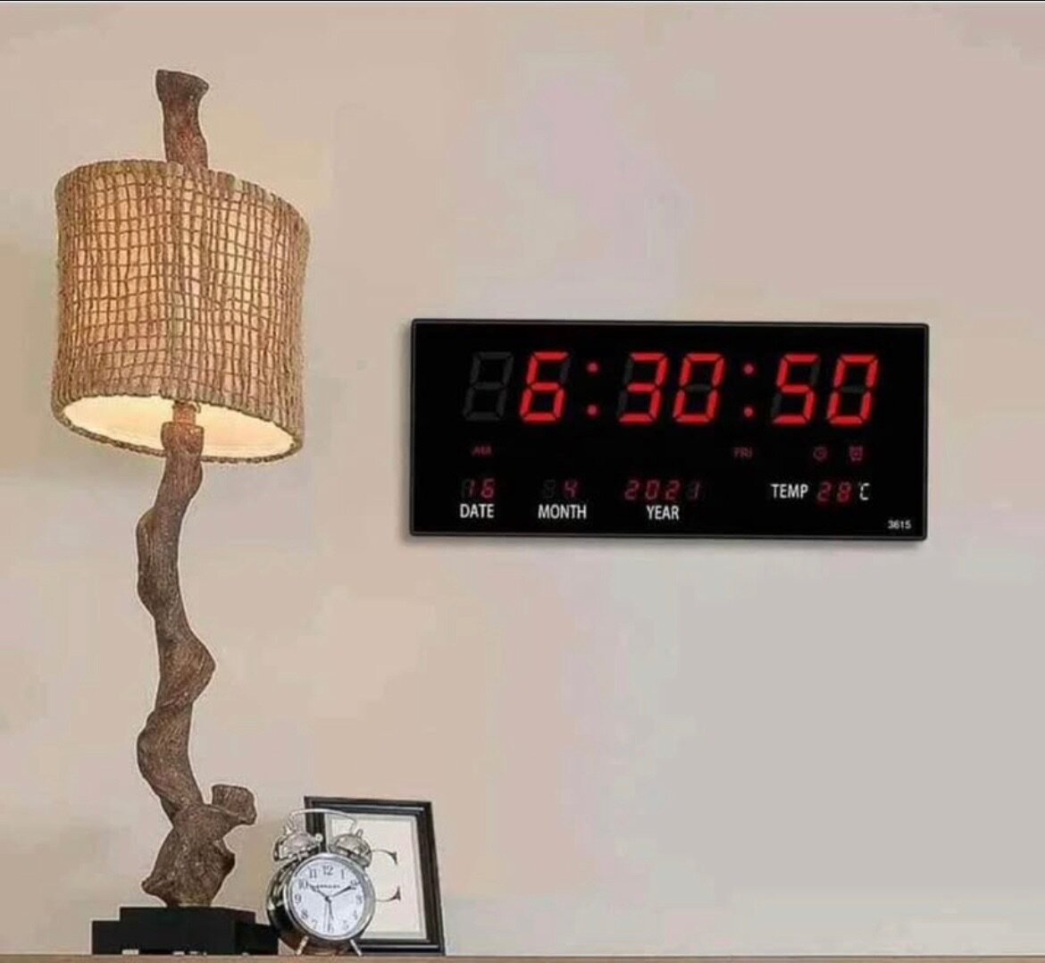 Horloge munérique led