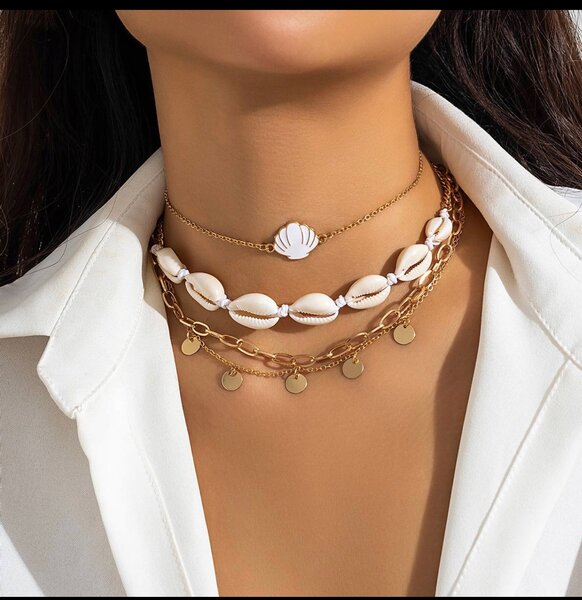 Beaded necklace set