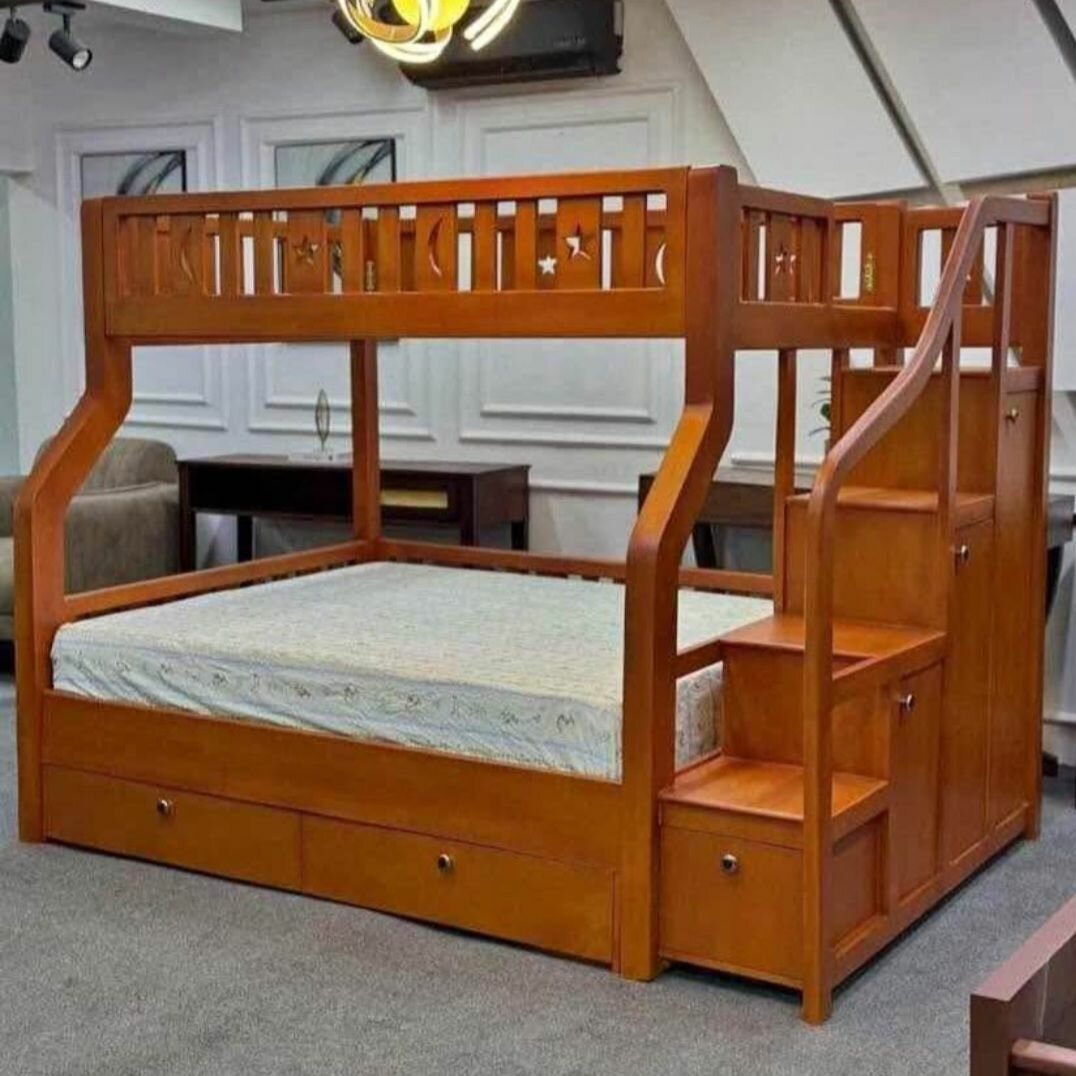 Lit superposé en bois moderne