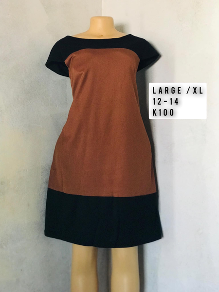 Robe brun noir