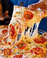 Pizza gourmande au fromage