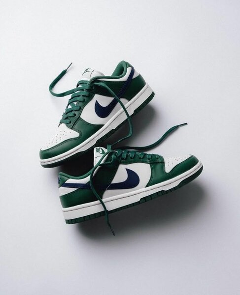 Baskets Vertes en Cuir