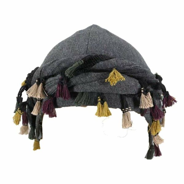 Chapeau Oriental à Pompons Colorés