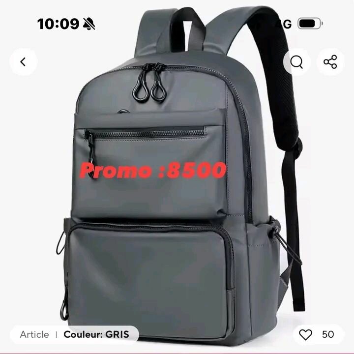 Sac à dos étanche gris