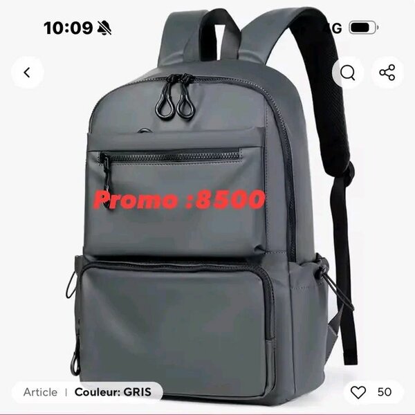 Sac à dos étanche gris