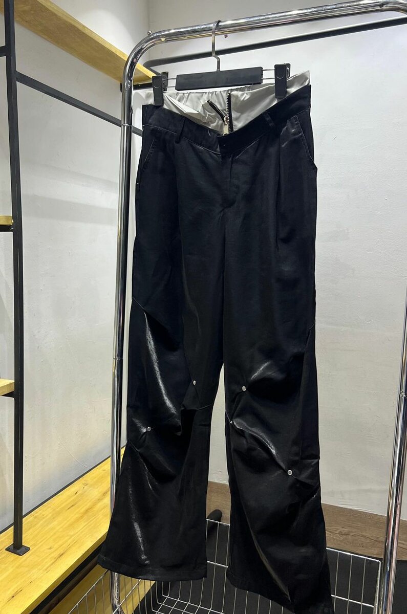 Solid baggy pants