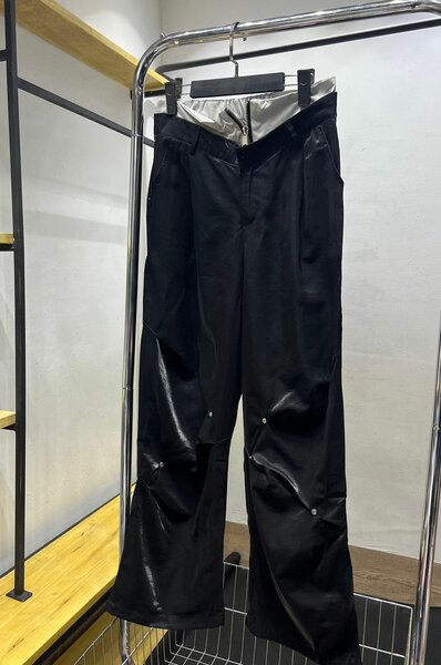 Solid baggy pants