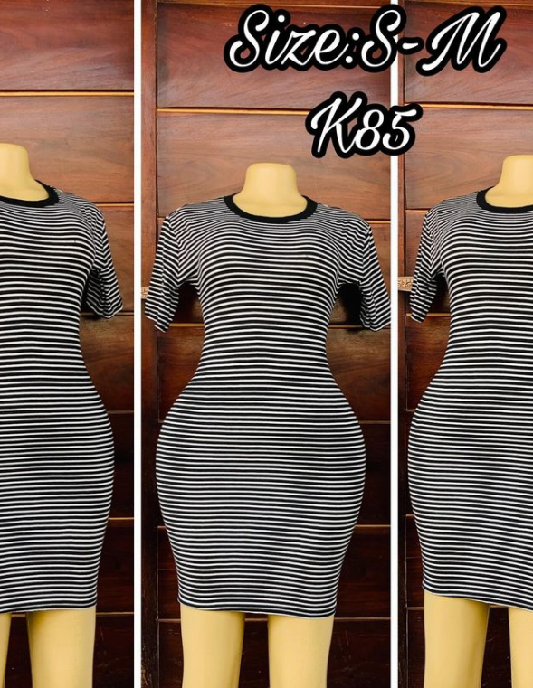 Robe blanc noir 