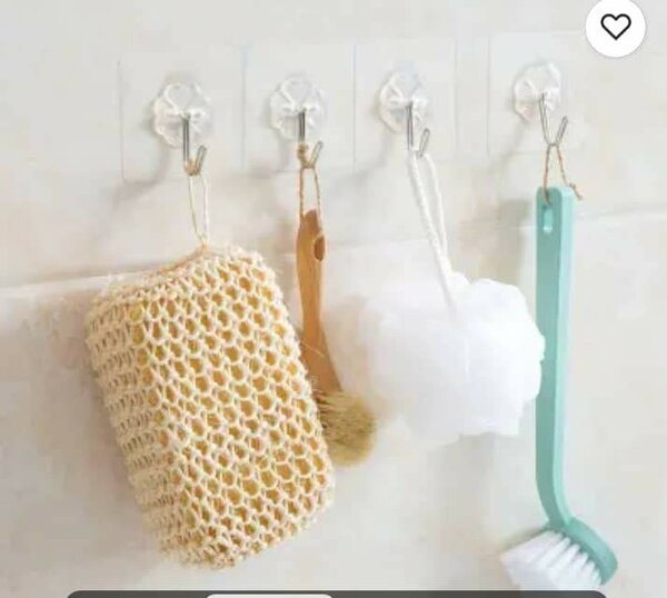 Crochets muraux transparents
