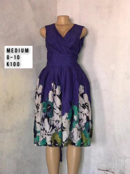Robe bleu blanc