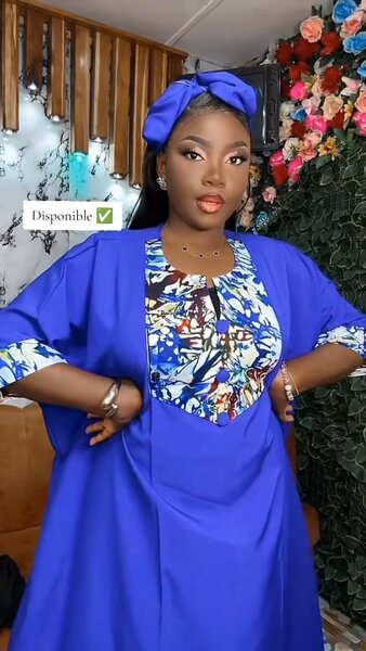 Boubou avec pagne