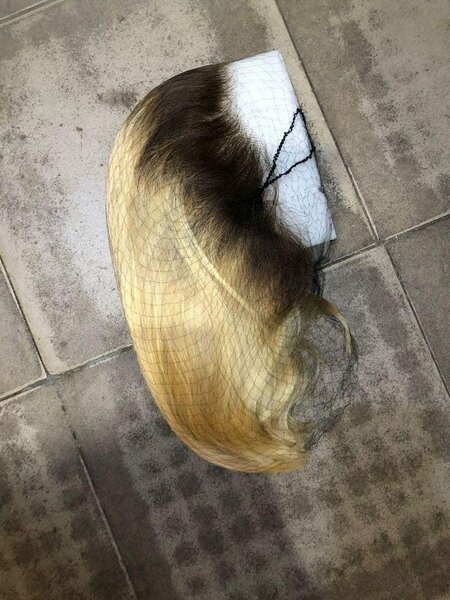 Perruque lace front blonde