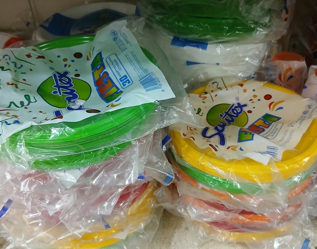 Assiette couleur (30pcs)