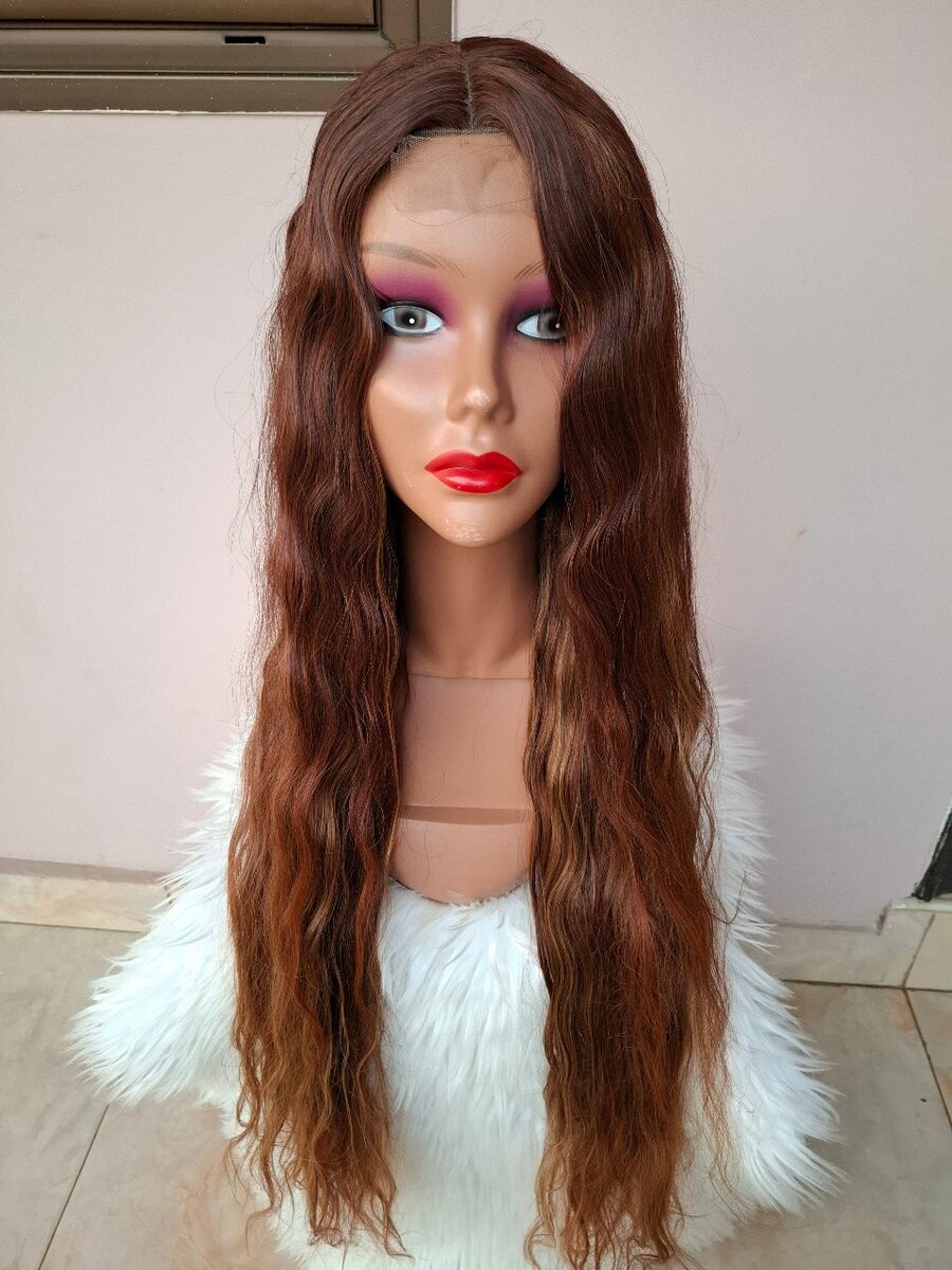 Beach waves wig