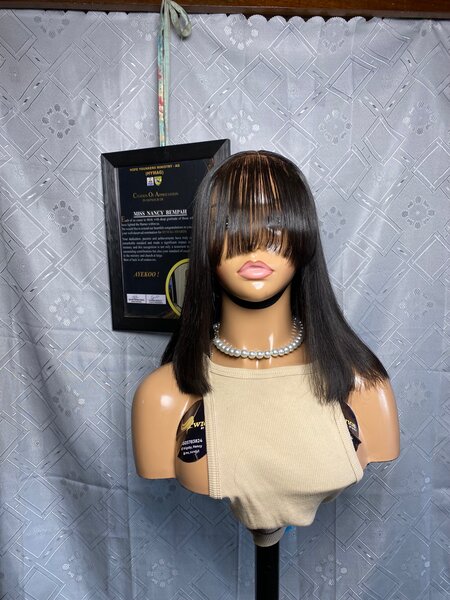 Fringe wigcap