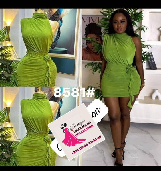Robe verte élégante